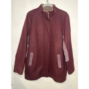RARE BURGUNDY UGG COAT SIZE M